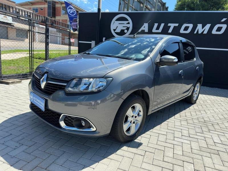 Renault Sandero vibe Flex 1.0 12V 5p na cor Cinza em Campo Largo / PR - 859311