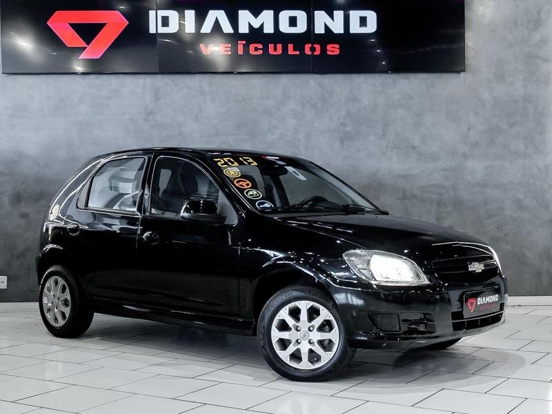 Chevrolet Celta Spirit/ LT 1.0 MPFI 8V FlexP. 5p na cor Preto no Alvorada / RS - 860510