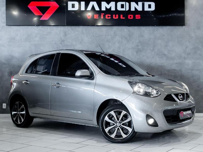 Nissan MARCH SL 1.6 16V FlexStart 5p Aut. na cor Cinza no Alvorada / RS - 860520