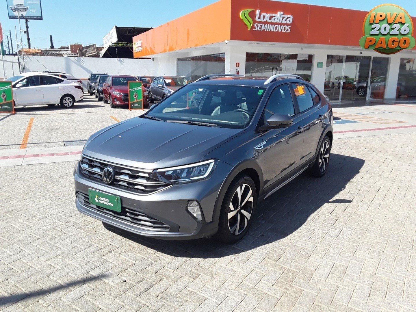 Volkswagen Nivus Highline 1.0 200 TSI Flex Aut. na cor Cinza no Santa Cruz do Sul / RS - 863991