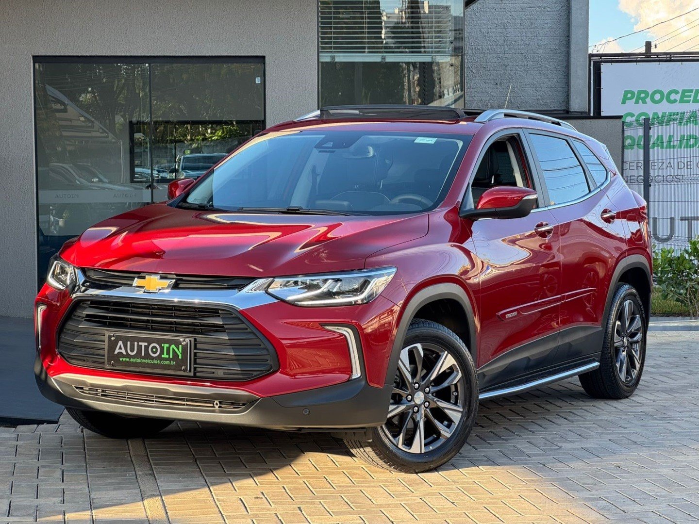 Chevrolet Tracker Premier 1.2 Turbo 12V Flex Aut. na cor Vermelho em Ponta Grossa / PR - 866678