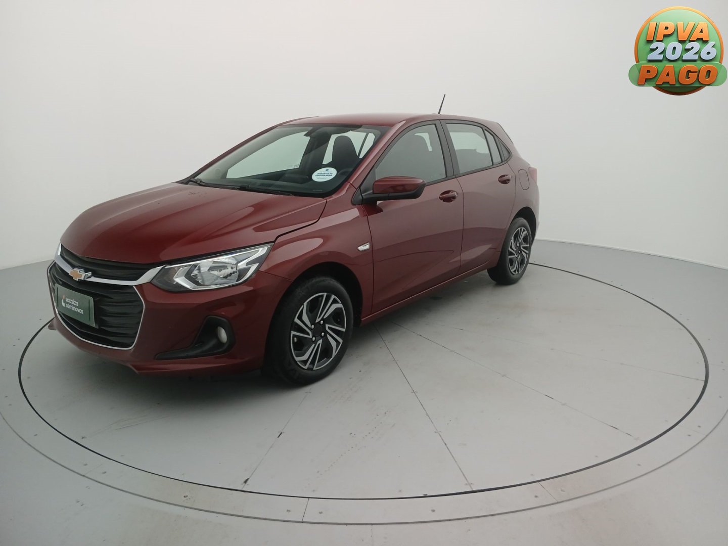 Chevrolet Onix HATCH LT 1.0 12V TB Flex 5p Mec. na cor Vermelho em Maringá / PR - 866968