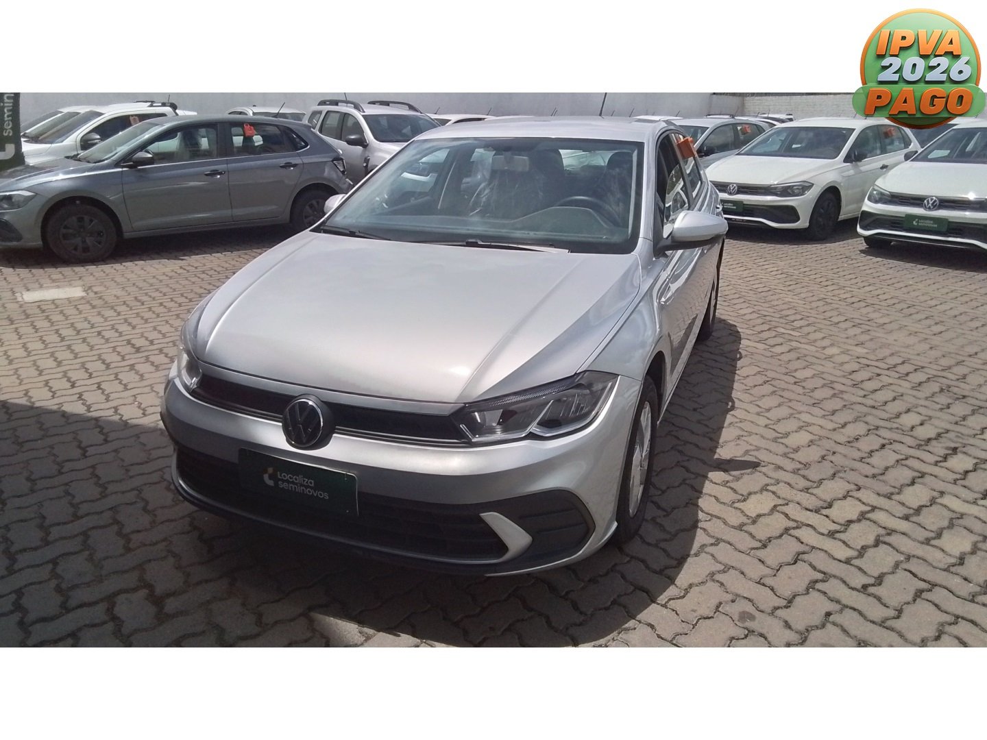 Volkswagen Polo Comfortline TSI 1.0 Flex 12V Aut. na cor Prata no Pelotas / RS - 867249