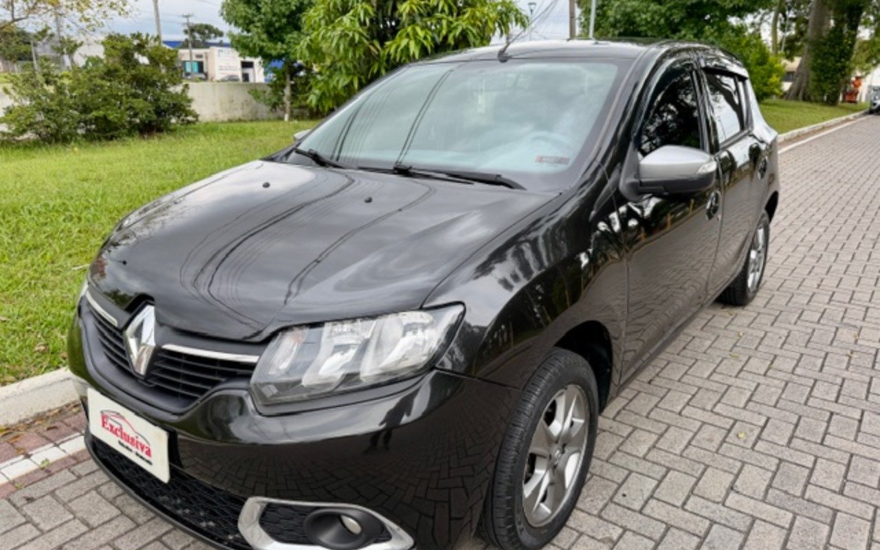 Renault Sandero vibe Flex 1.0 12V 5p na cor Preto em Araucária / PR - 867779