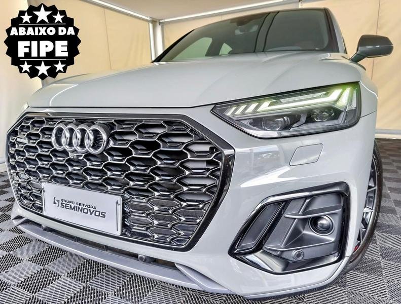 Audi Q5 SPB. S-Line Black 2.0 TFSI Qua.S-Tron na cor Cinza em Curitiba / PR - 868938