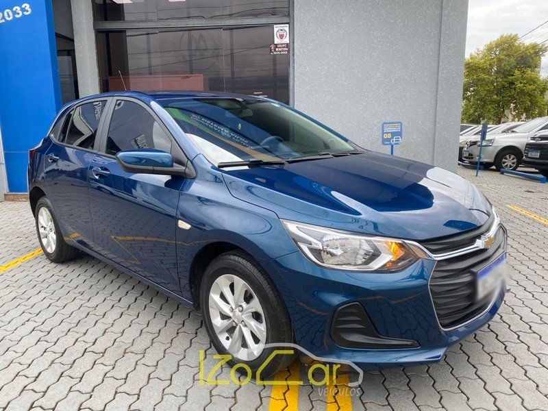 Chevrolet Onix HATCH 1.0 12V TB Flex 5p Aut. na cor Azul em Guarapuava / PR - 870321
