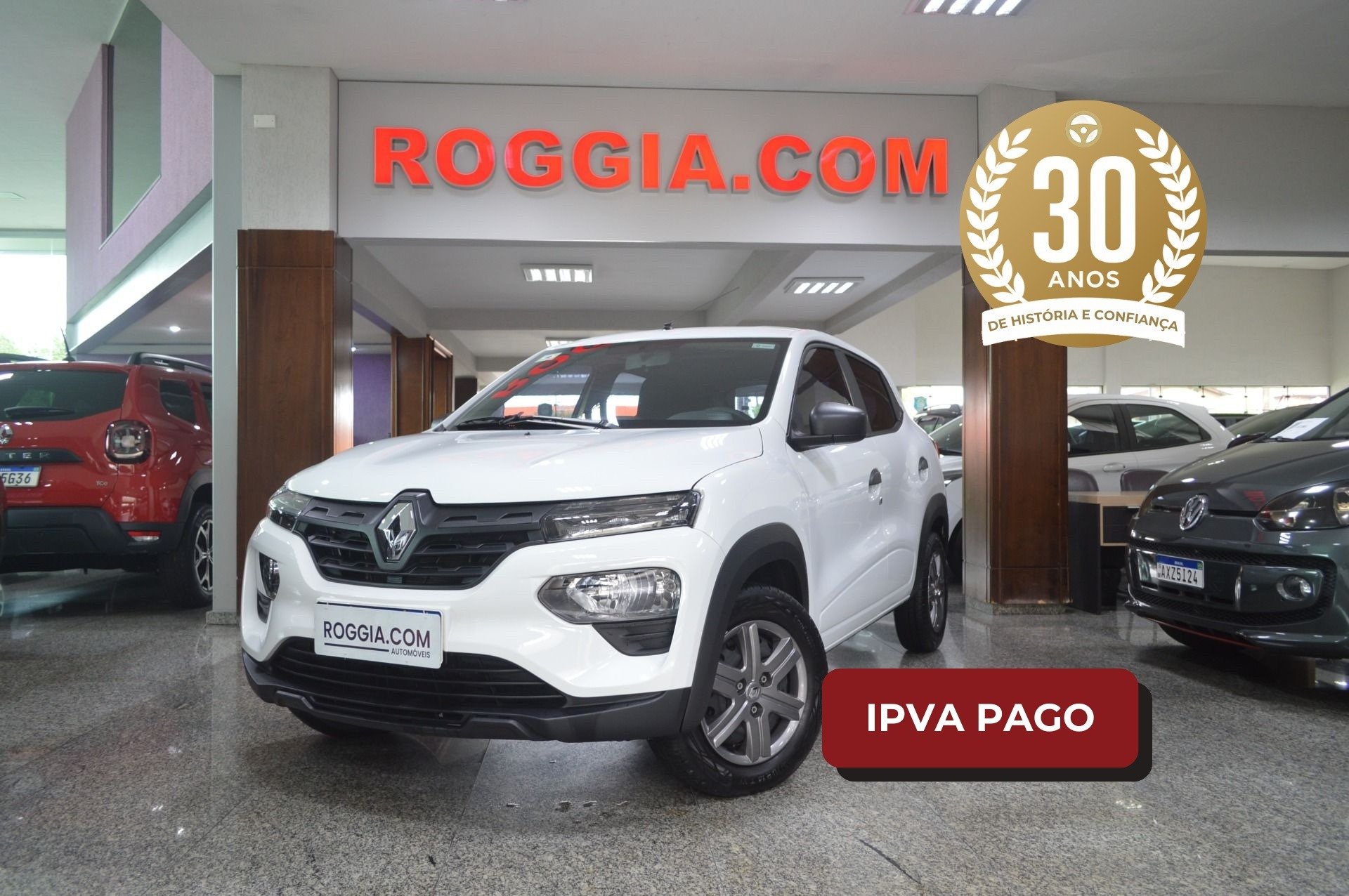 Renault Kwid Zen 1.0 Flex 12V 5p Mec. na cor Branco em Curitiba / PR - 870351