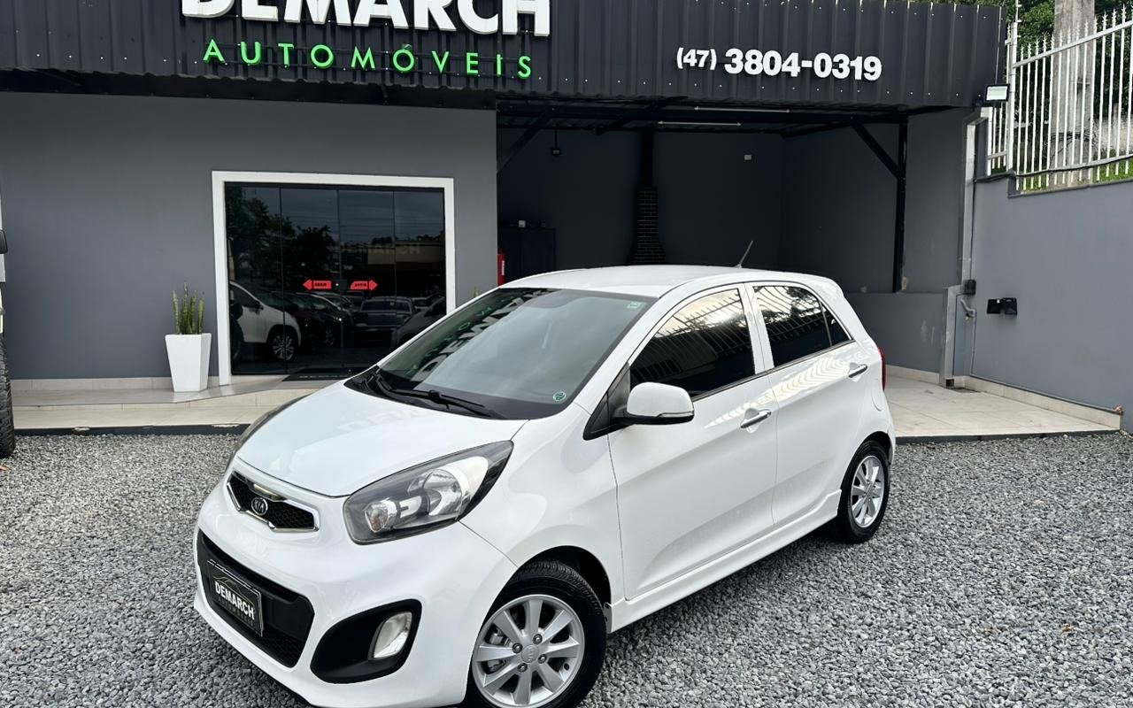 Kia Picanto EX 1.1/1.0/ 1.0 Flex Aut. na cor Branco em Joinville / SC - 870368