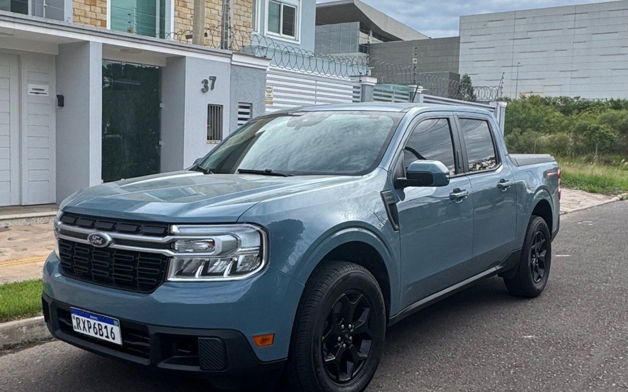 Ford Maverick Lariat FX4 2.0 EcoBoost Aut. na cor Azul no Canoas / RS - 871641