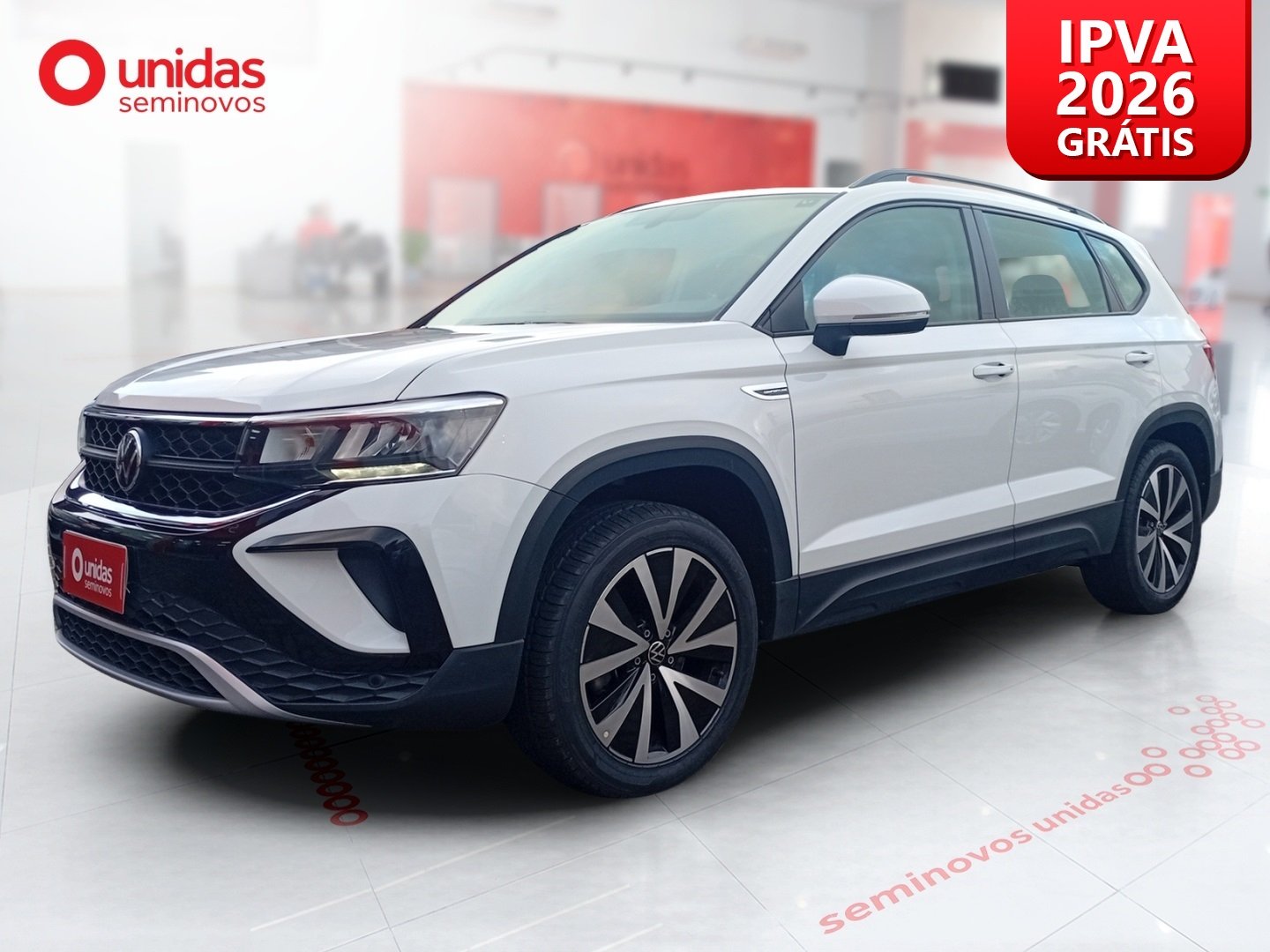Volkswagen TAOS Comfortline 1.4 250 TSI Flex Aut. na cor Branco em Joinville / SC - 873218