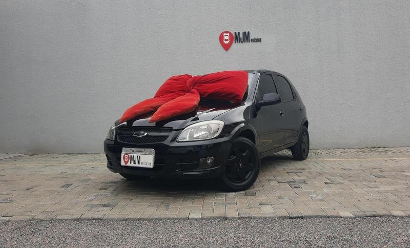 Chevrolet Celta Spirit/ LT 1.0 MPFI 8V FlexP. 5p na cor Preto em Curitiba / PR - 874272