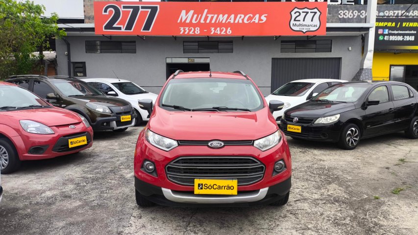 Ford EcoSport FREESTYLE 1.6 16V Flex 5p na cor Vermelho em Curitiba / PR - 874839