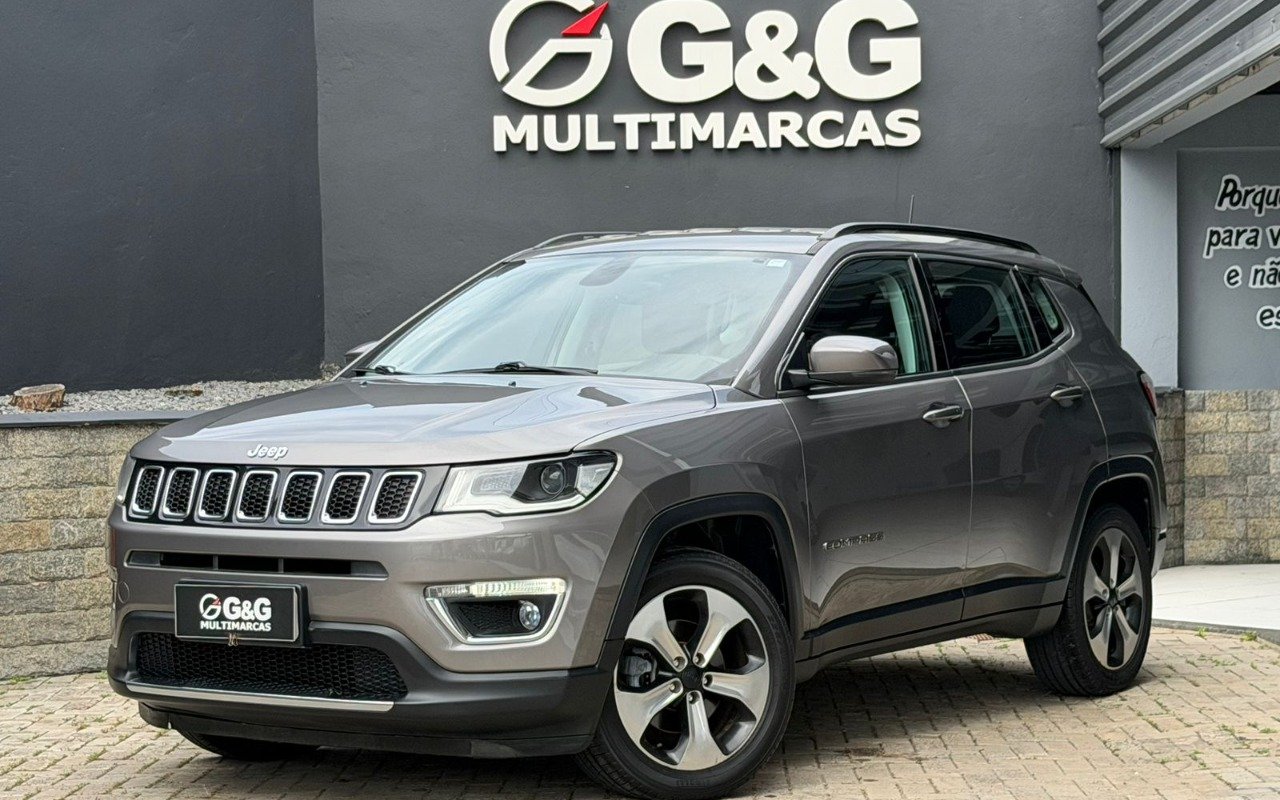 Jeep Compass LONGITUDE 2.0 4x2 Flex 16V Aut. na cor Cinza em Joinville / SC - 874960