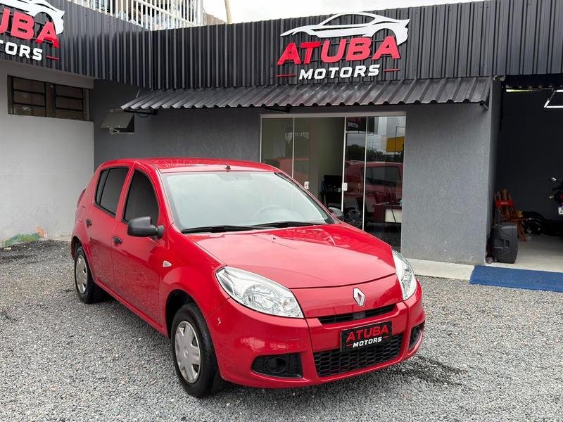 Renault Sandero Authentique Flex 1.0 12V 5p na cor Vermelho em Colombo / PR - 875359