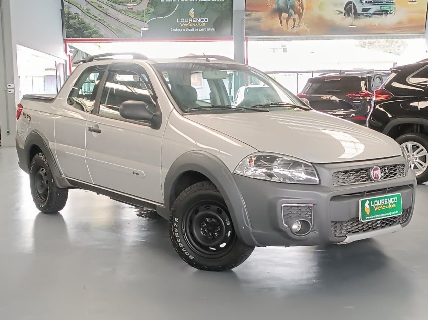 Fiat Strada Working 1.4 mpi Fire Flex 8V CD na cor Prata em Ponta Grossa / PR - 875516