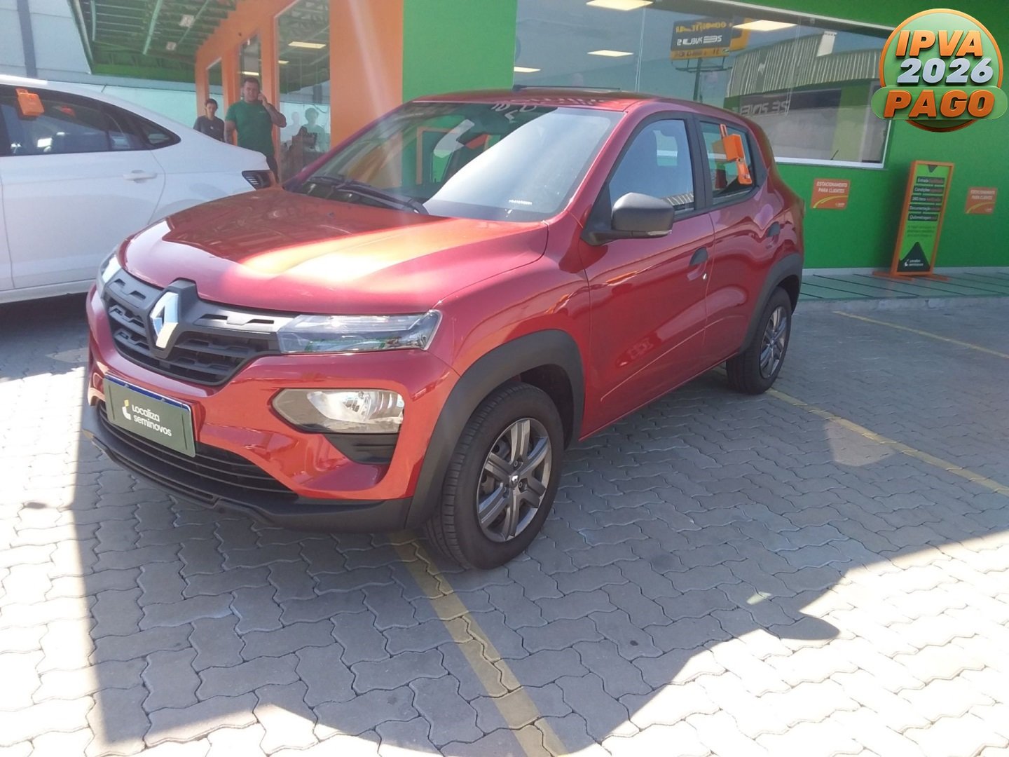 Renault Kwid Zen 1.0 Flex 12V 5p Mec. na cor Vermelho no Santa Cruz do Sul / RS - 875893