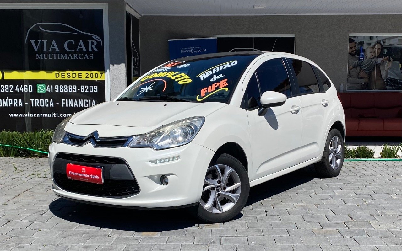 Citroën C3 Tendance 1.6 VTi Flex Start 16V Aut. na cor Branco em São José dos Pinhais / PR - 879323