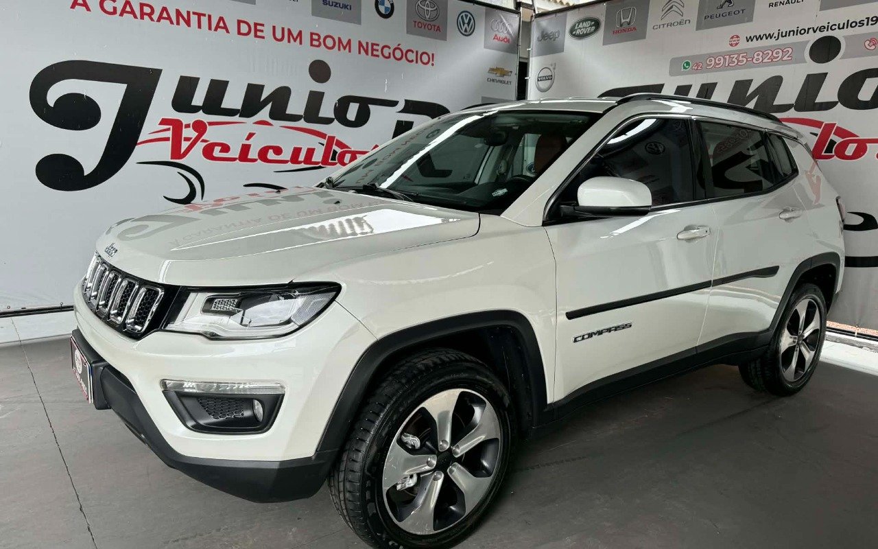 Jeep Compass LONGITUDE 2.0 4x4 Dies. 16V Aut. na cor Branco em Ponta Grossa / PR - 879513