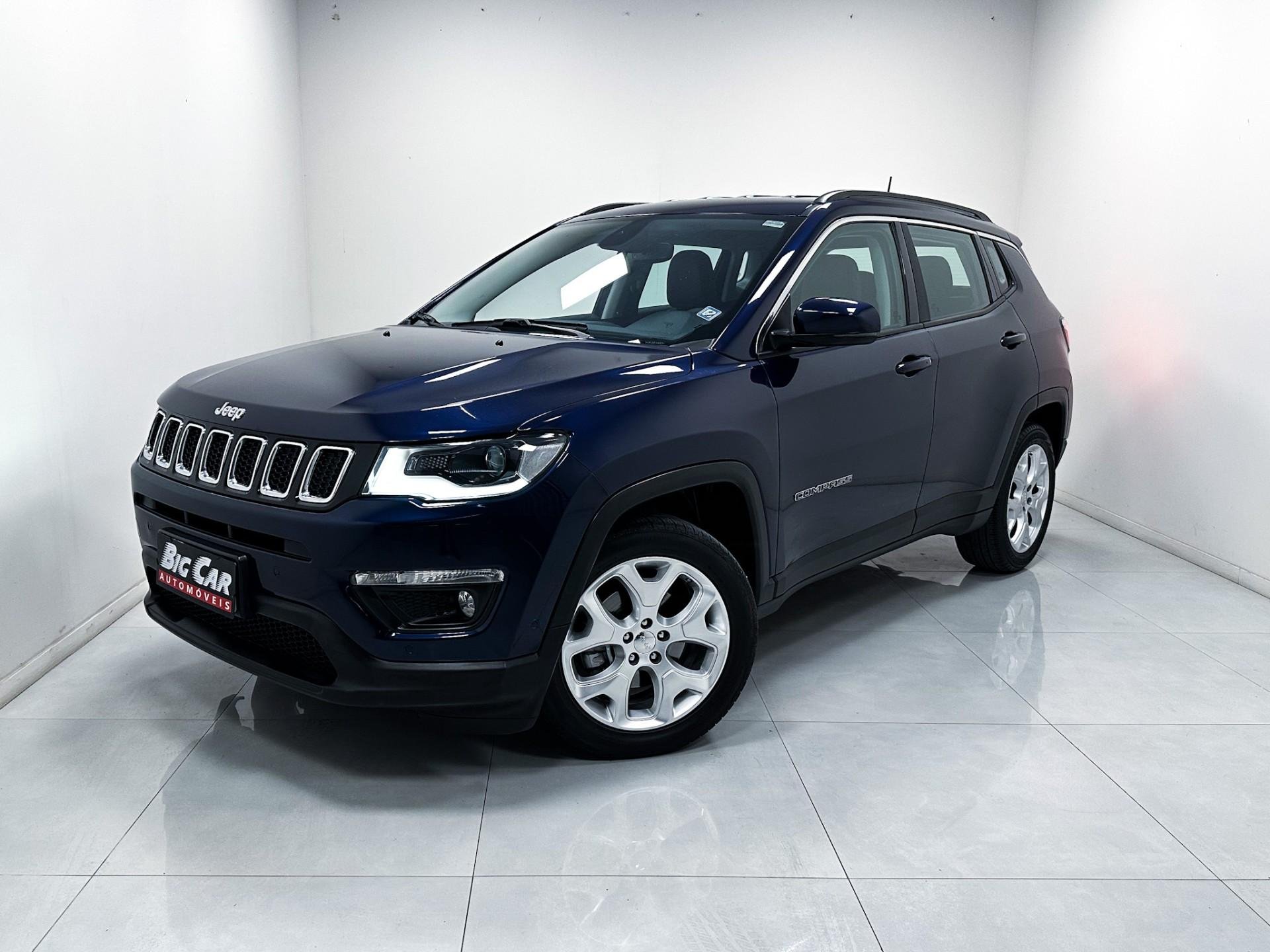 Jeep Compass LONGITUDE 2.0 4x2 Flex 16V Aut. na cor Azul em São José / SC - 880033