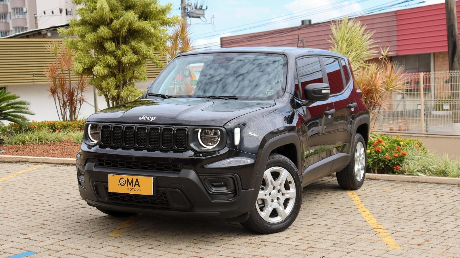 Jeep Renegade T270 1.3 TB 4x2 Flex Aut. na cor Preto em São José / SC - 880082