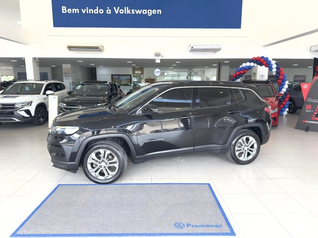 Jeep Compass T270 80 Anos 1.3 TB 4x2 Flex Aut na cor Preto em Itajaí / SC - 880164