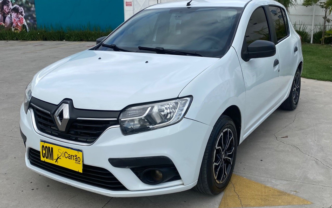 Renault Sandero Zen Flex 1.0 12V 5p Mec. na cor Branco no Gravataí / RS - 880724