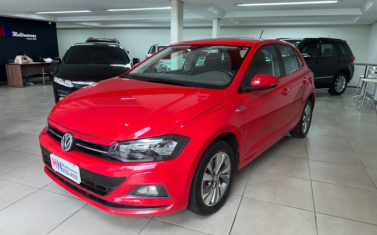 Volkswagen Polo Comfort. 200 TSI 1.0 Flex 12V Aut. na cor Vermelho em Curitiba / PR - 882223
