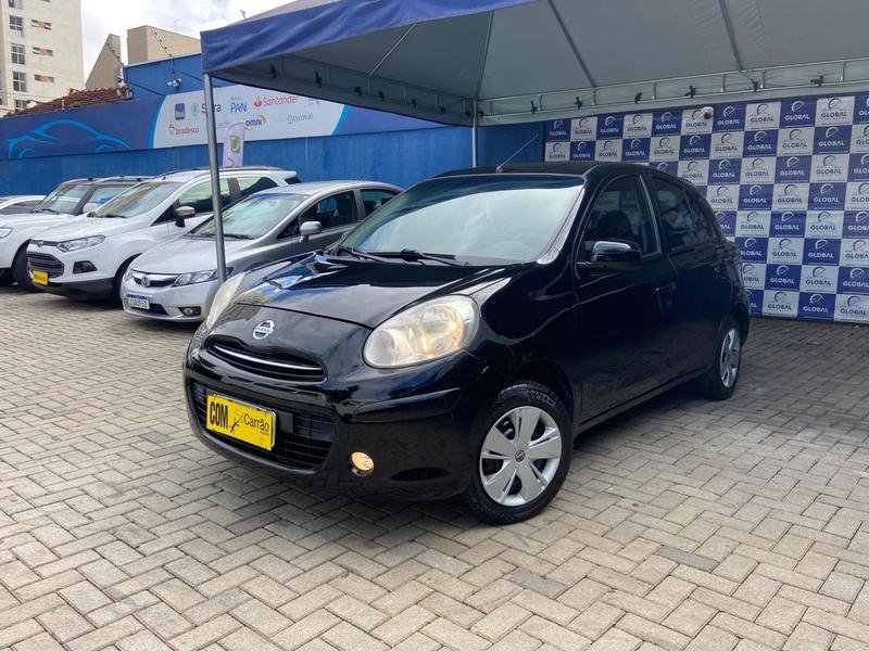 Nissan MARCH S 1.0 12V Flex 5p na cor Preto em Curitiba / PR - 883859