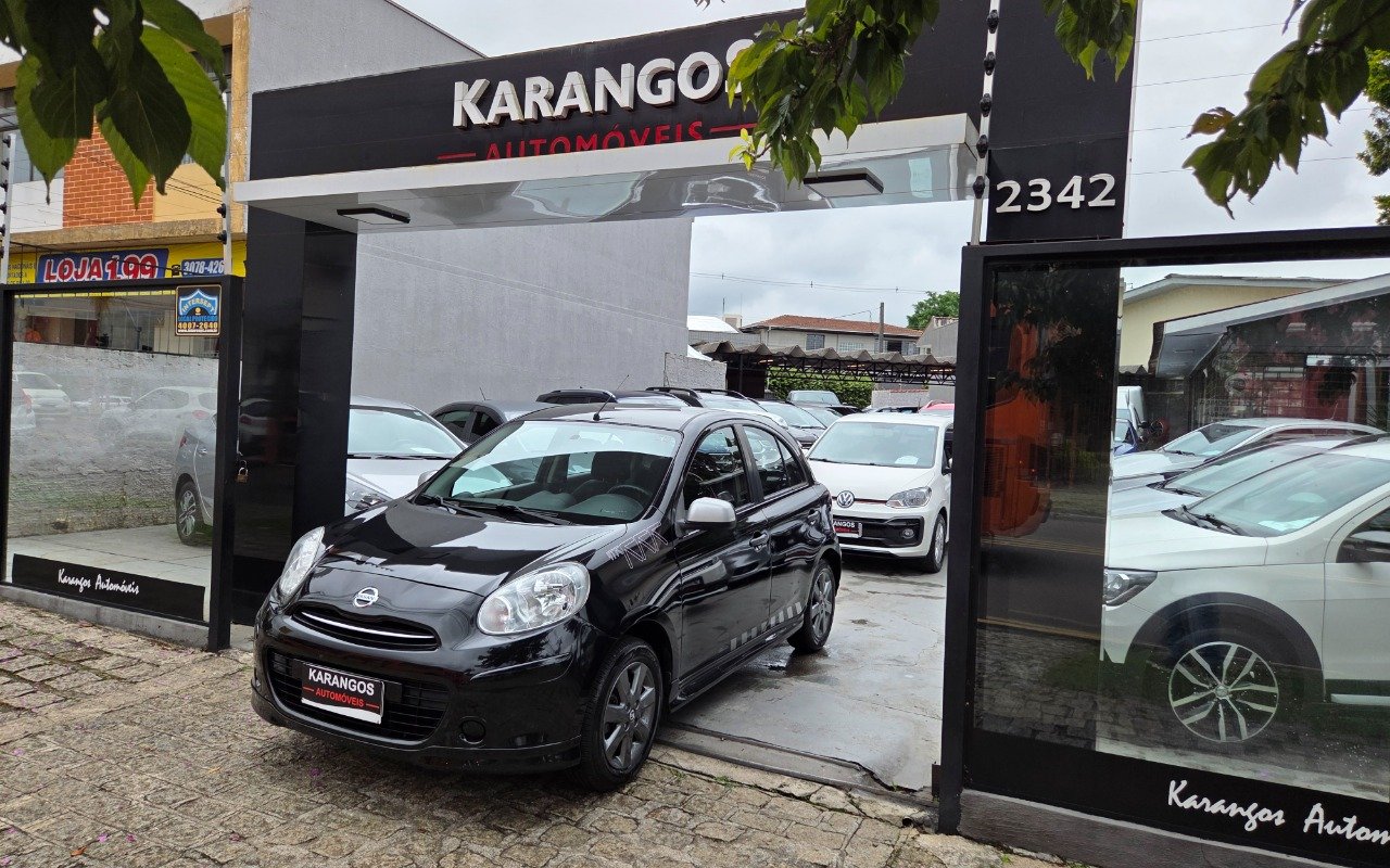 Nissan MARCH SR 1.6 16V Flex Fuel 5p na cor Preto em Curitiba / PR - 883877