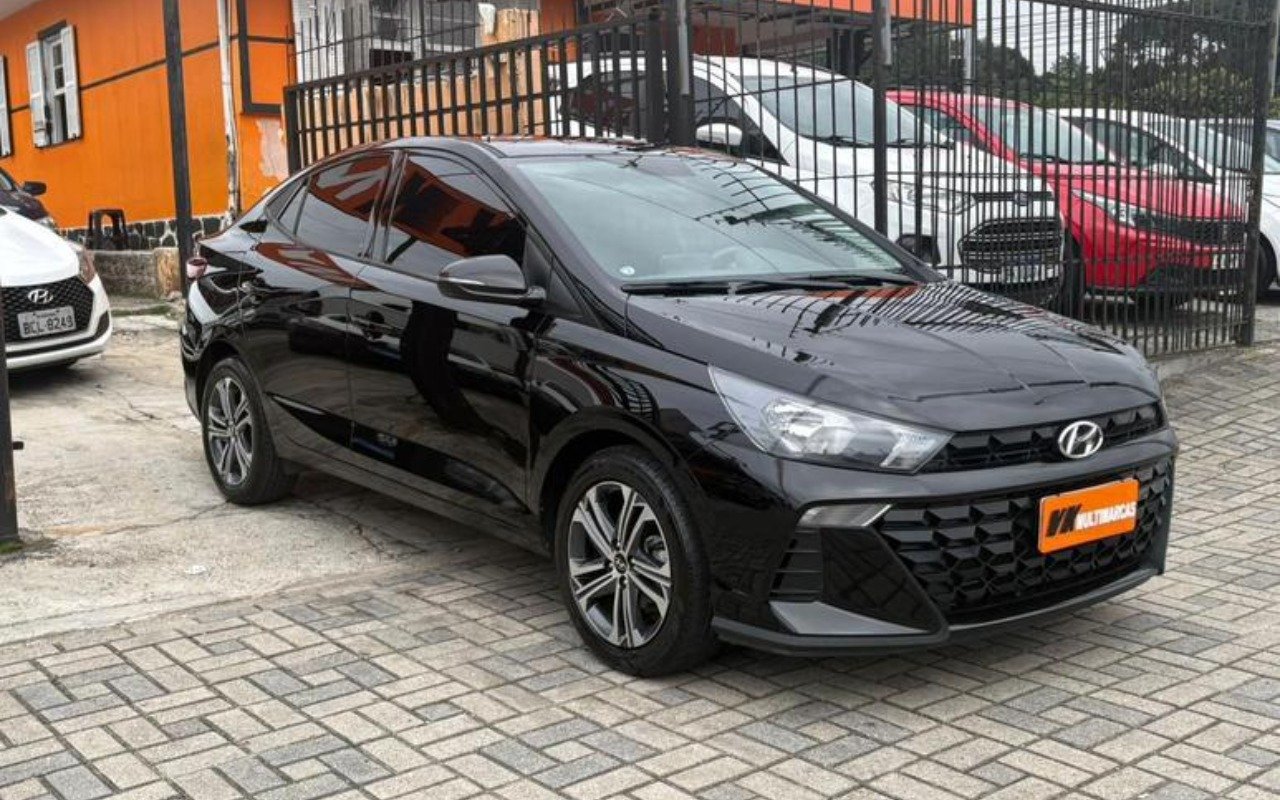 Hyundai HB20S Comfort Plus 1.0 TB Flex 12V Aut na cor Preto em Curitiba / PR - 884603