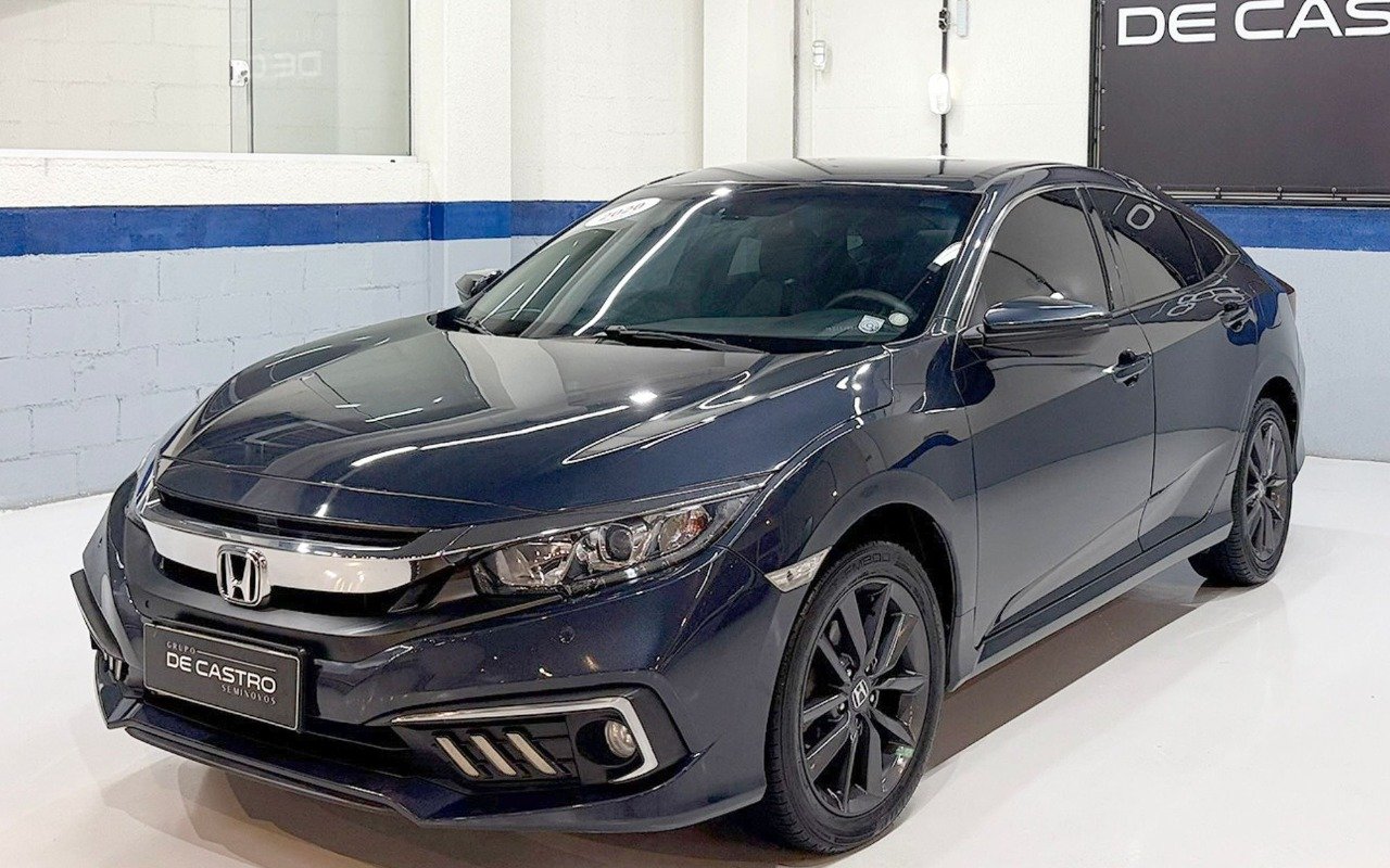 Honda Civic Sedan EXL 2.0 Flex 16V Aut.4p na cor Azul em Curitiba / PR - 886099