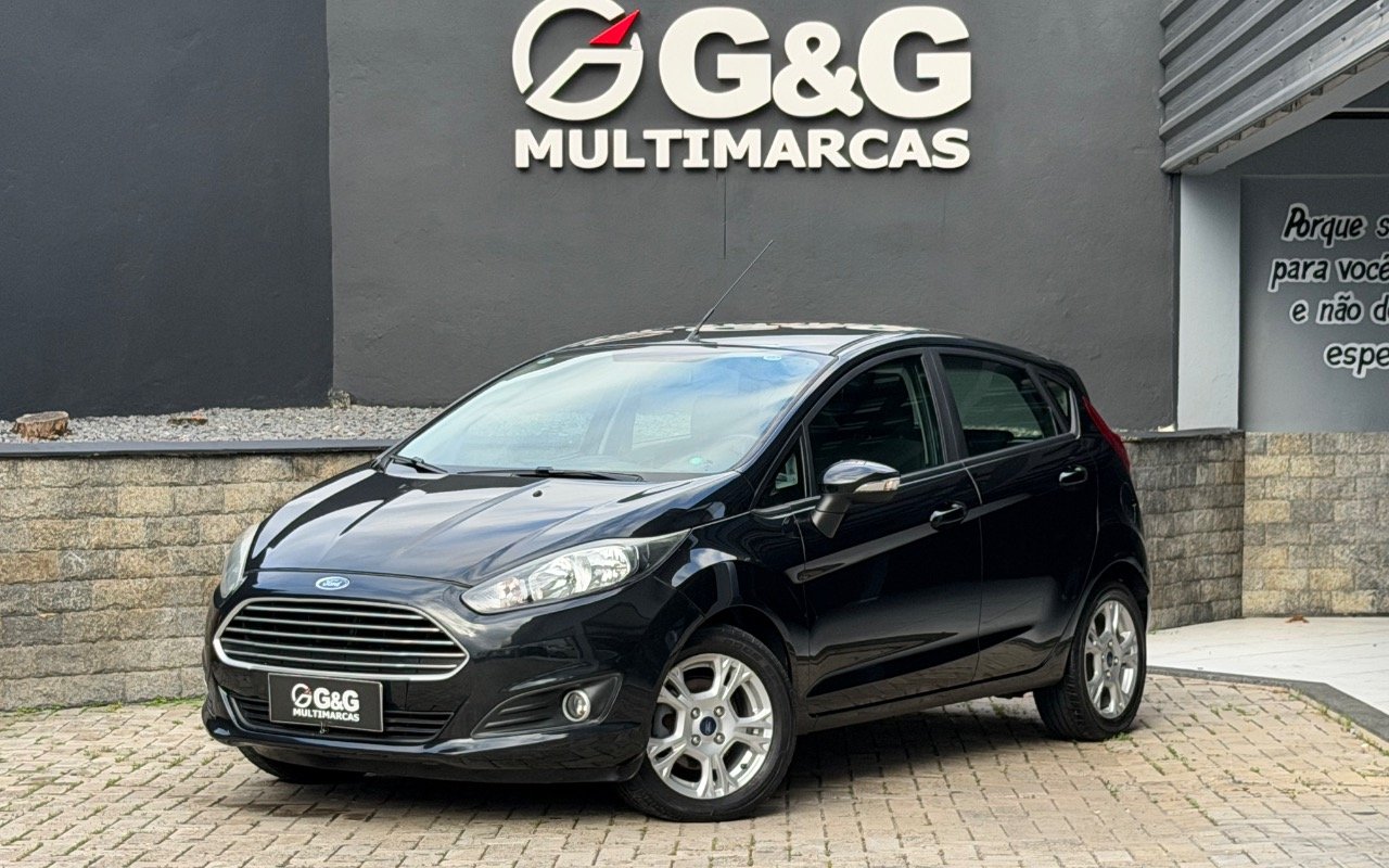 Ford Fiesta SEL 1.6 16V Flex Aut. 5p na cor Preto em Joinville / SC - 887904
