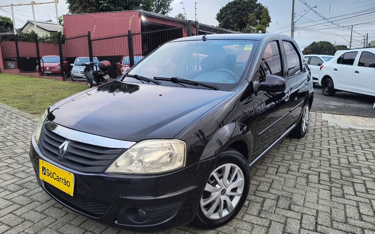 Renault Logan Expression Hi-Flex 1.6 8V 4p na cor Preto em Curitiba / PR - 889615