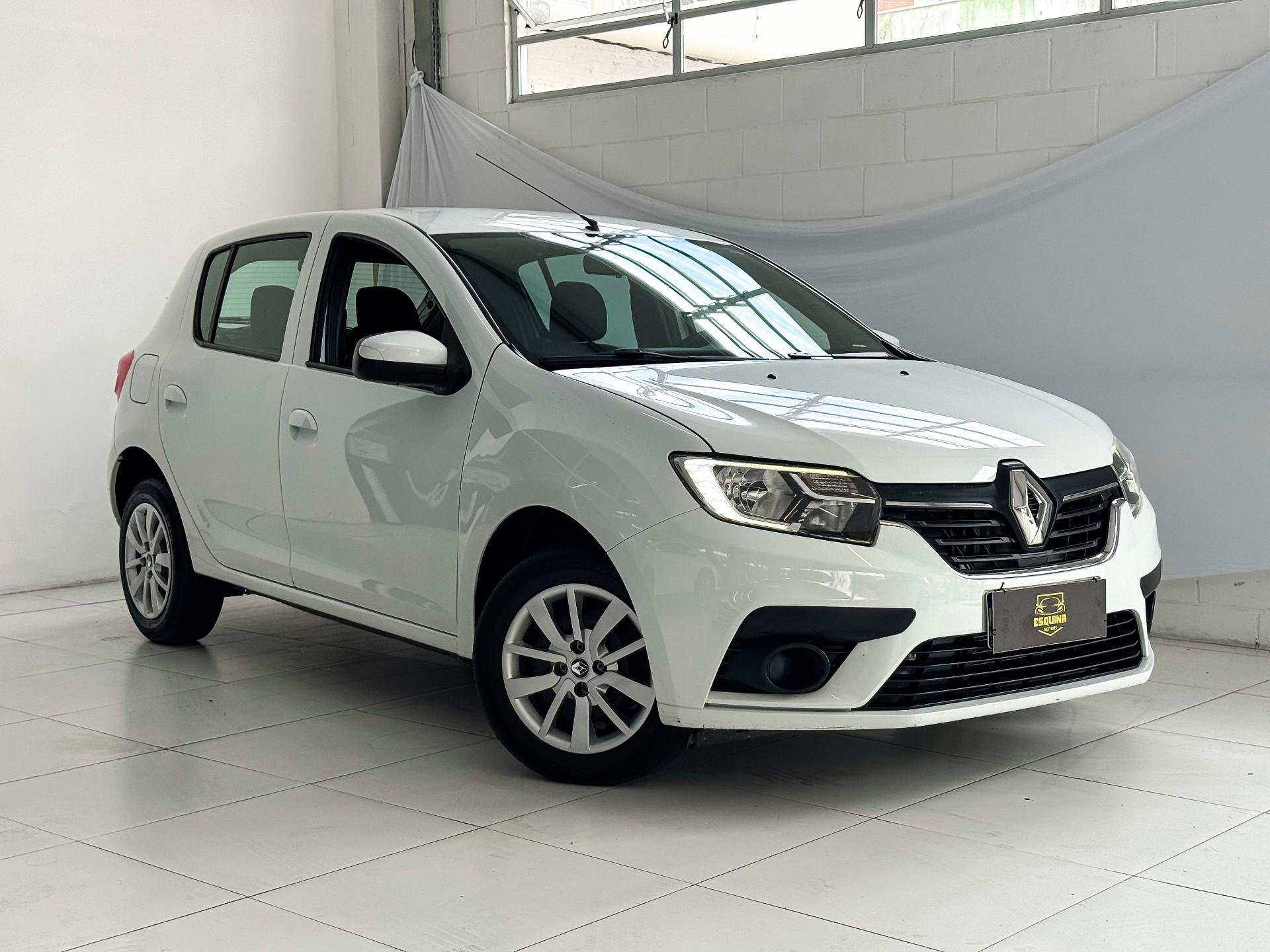 Renault Sandero Zen Flex 1.0 12V 5p Mec. na cor Branco em São José / SC - 893068