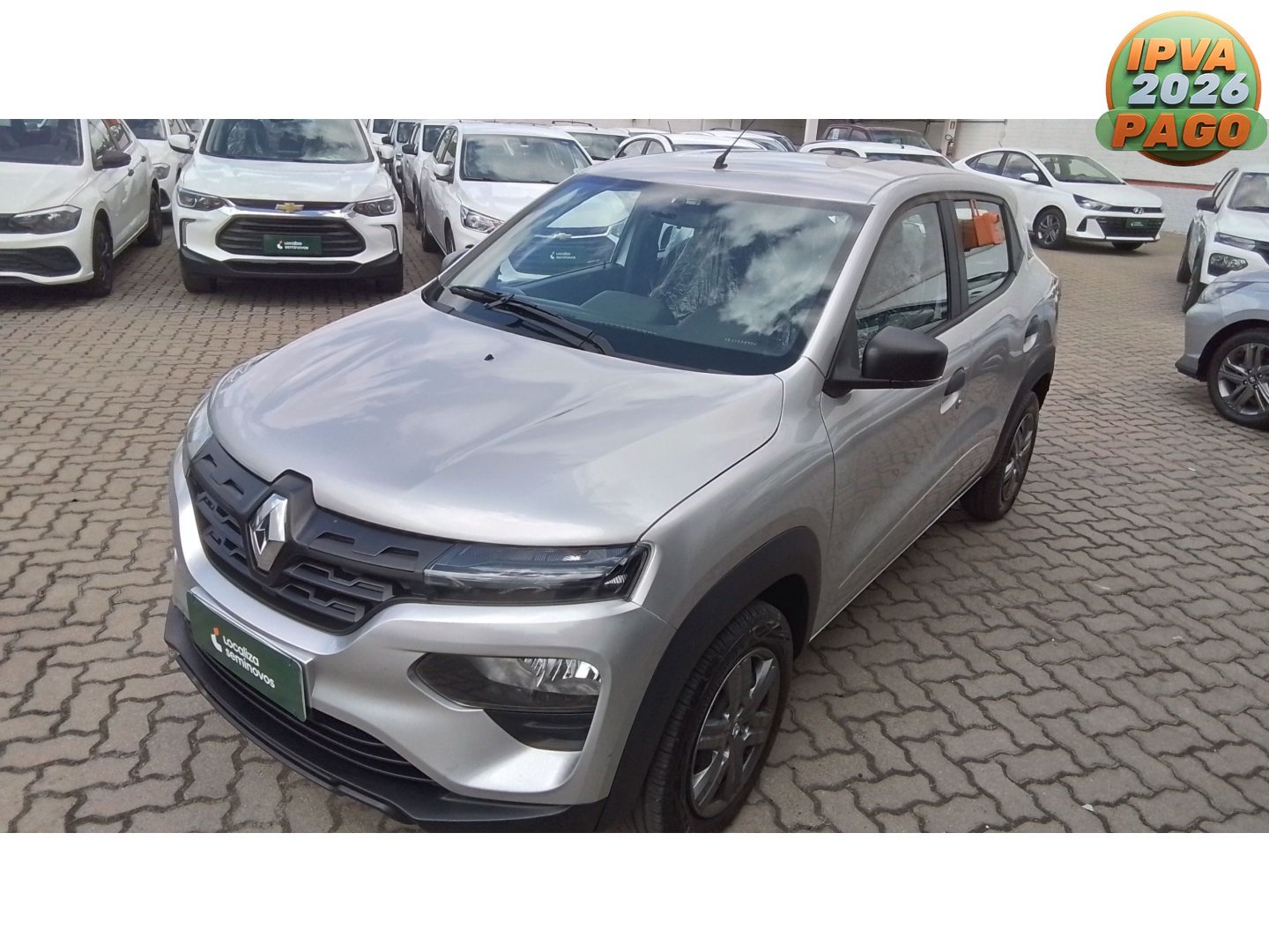 Renault Kwid Zen 1.0 Flex 12V 5p Mec. na cor Prata no Pelotas / RS - 895155