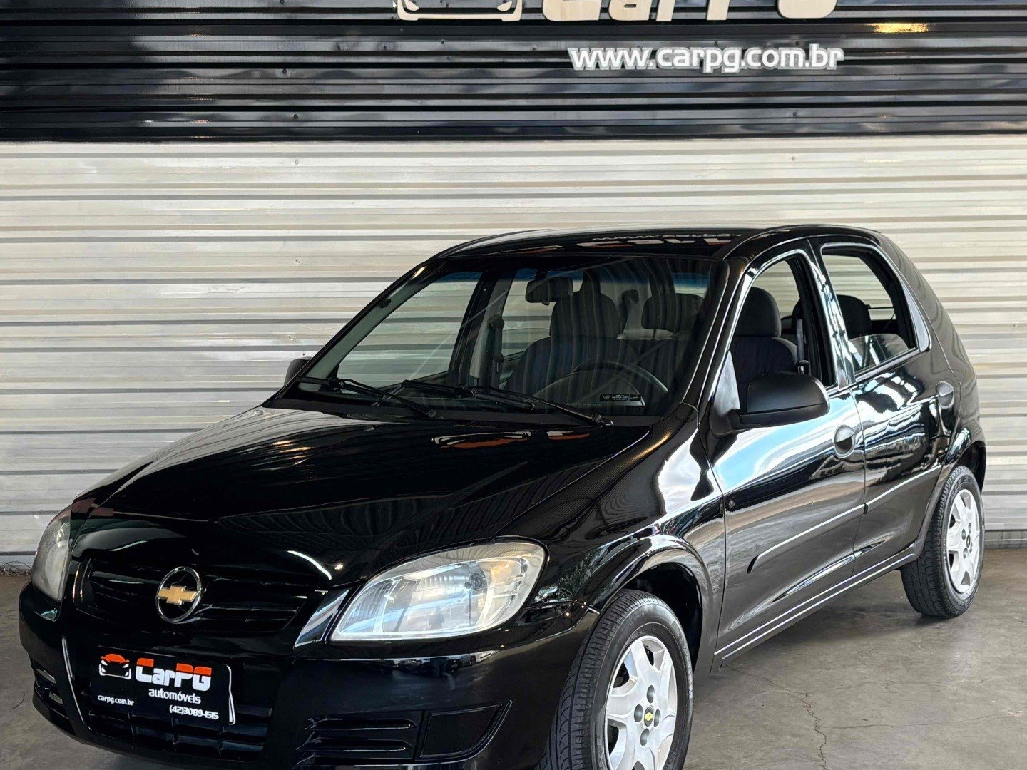 Chevrolet Celta Spirit 1.0 MPFI 8V FlexPower 3p na cor Preto em Ponta Grossa / PR - 895835