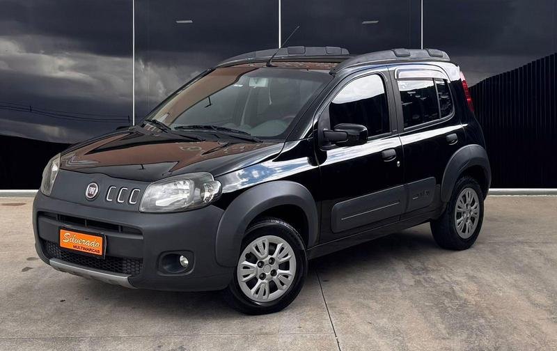 Fiat Uno WAY 1.4 EVO Fire Flex 8V 5p na cor Preto em São José dos Pinhais / PR - 896116