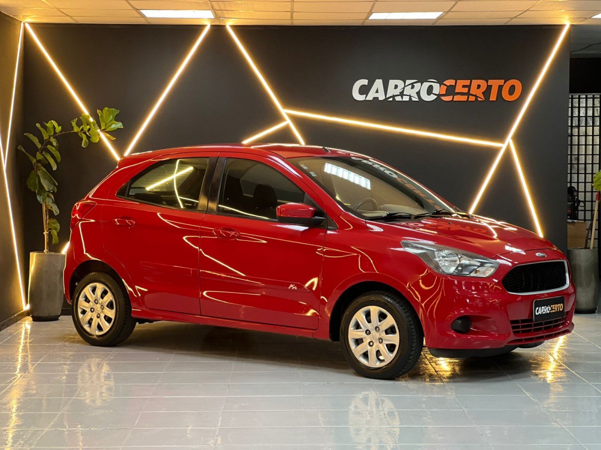 Ford Ka 1.0 SE/SE Plus TiVCT Flex 5p na cor Vermelho no Novo Hamburgo / RS - 896538
