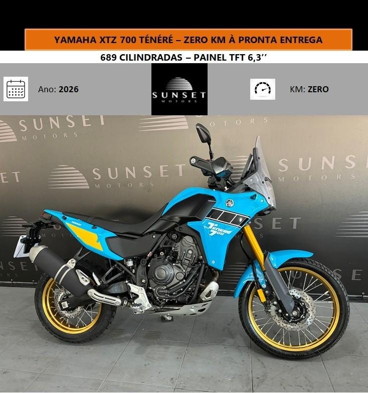 YAMAHA XTZ 700 TÉNÉRÉ  na cor Azul em Itajaí / SC - 897112