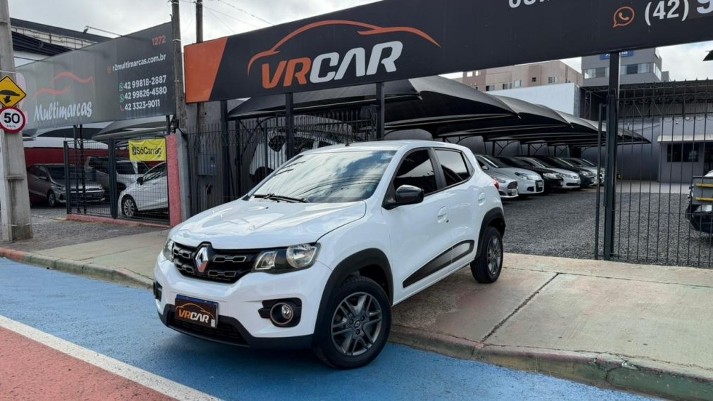Renault Kwid Intense 1.0 Flex 12V 5p Mec. na cor Branco em Ponta Grossa / PR - 897391