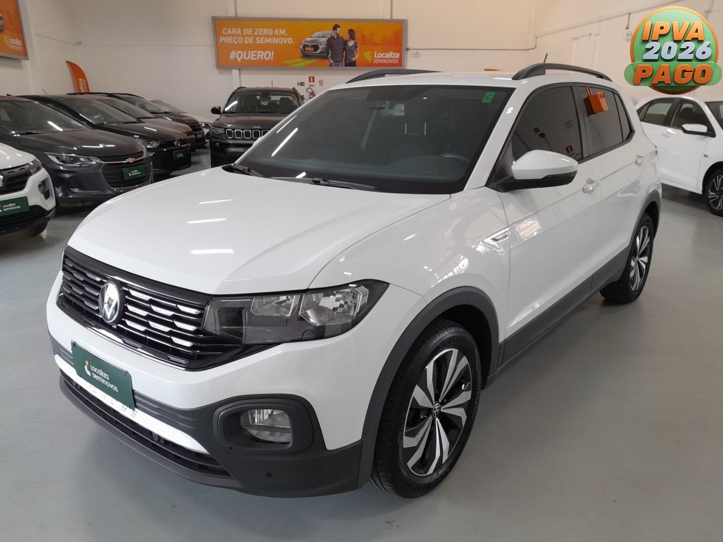 Volkswagen T-Cross Comfor. 200 TSI 1.0 Flex 5p Aut. na cor Branco no Canoas / RS - 897763