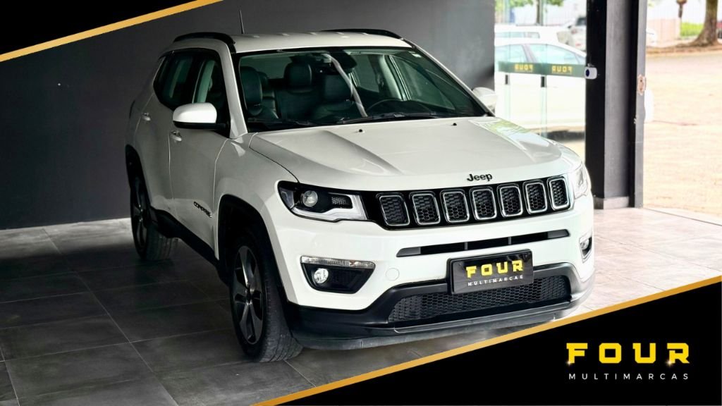 Jeep Compass LONGITUDE 2.0 4x2 Flex 16V Aut. na cor Branco em Florianópolis / SC - 898896