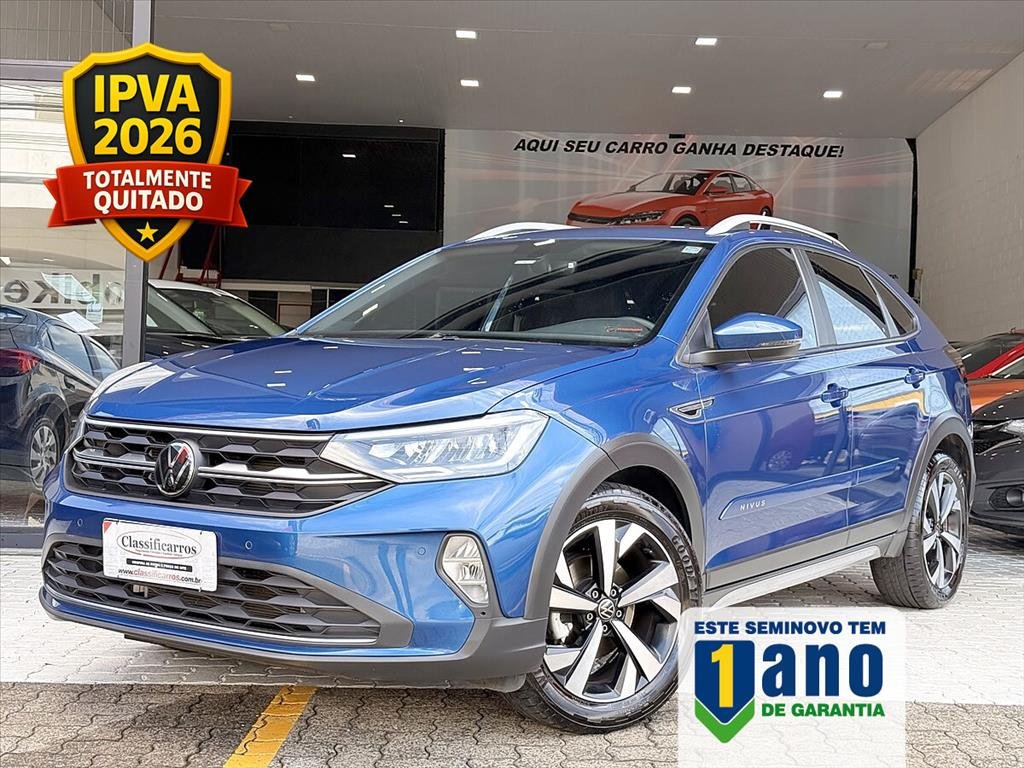 Volkswagen Nivus Highline 1.0 200 TSI Flex Aut. na cor Azul em Campinas / SP - 899091