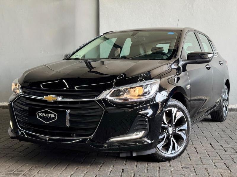 Chevrolet Onix HATCH PREM. 1.0 12V TB Flex 5p Aut. na cor Preto em Curitiba / PR - 899107