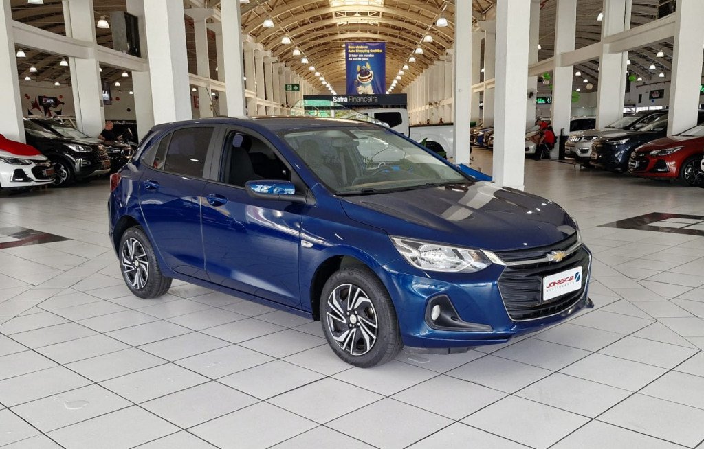 Chevrolet Onix HATCH 1.0 12V TB Flex 5p Aut. na cor Azul em Curitiba / PR - 900156