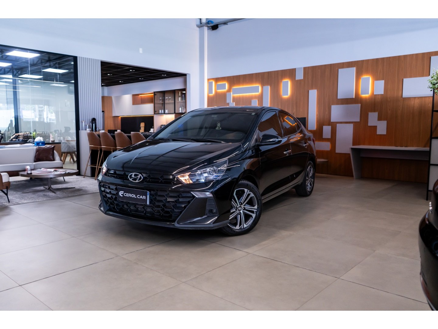 Hyundai HB20S Platinum 1.0 TB Flex 12V Aut. na cor Preto em Palhoça / SC - 901765