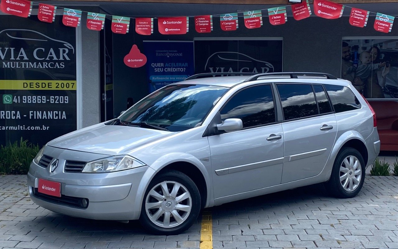 Renault Megane Grand Tour Expres.Hi-Flex 1.6 16V na cor Prata em São José dos Pinhais / PR - 901881