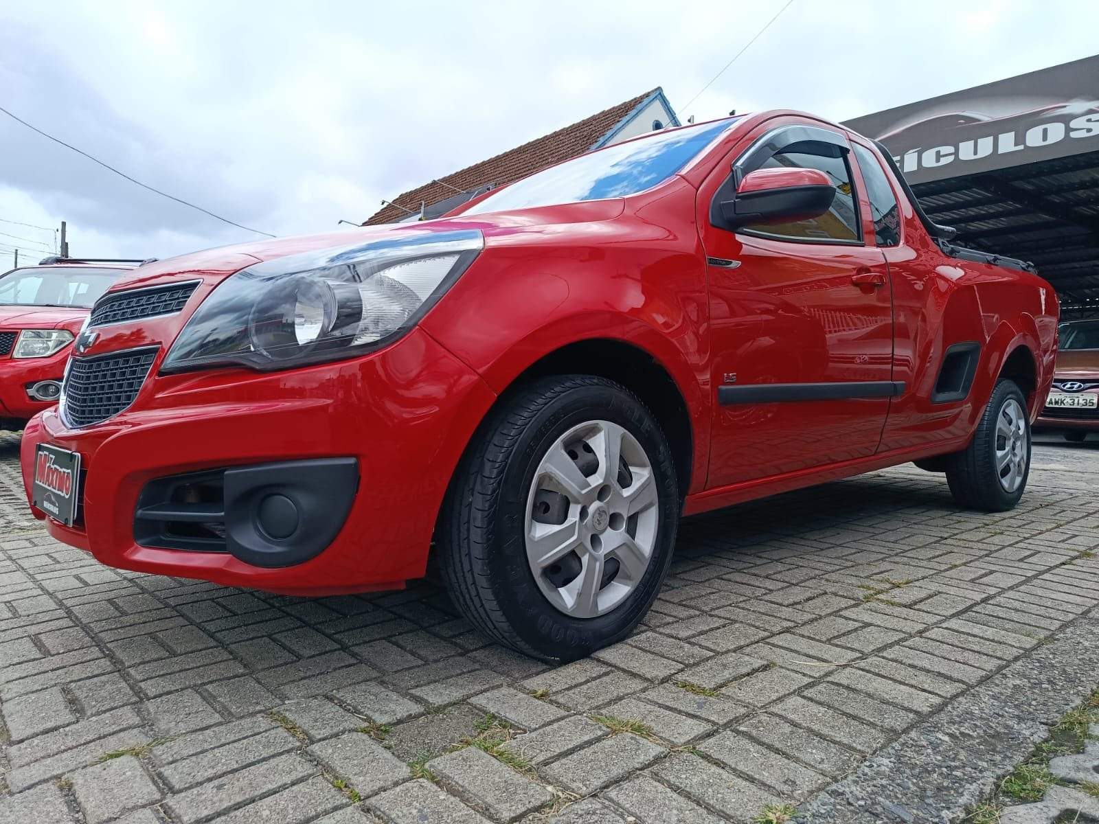 Chevrolet Montana LS 1.4 ECONOFLEX 8V 2p na cor Vermelho em Curitiba / PR - 902387