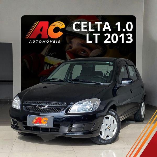 Chevrolet Celta Spirit/ LT 1.0 MPFI 8V FlexP. 5p na cor Preto em Curitiba / PR - 904086