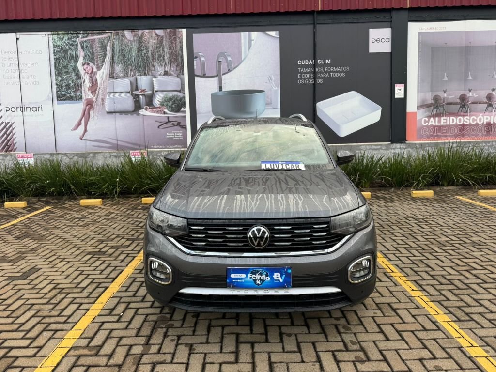 Volkswagen T-Cross Hig. 250 TSI 1.4 Flex 16V 5p Aut na cor Cinza em Paulínia / SP - 904618